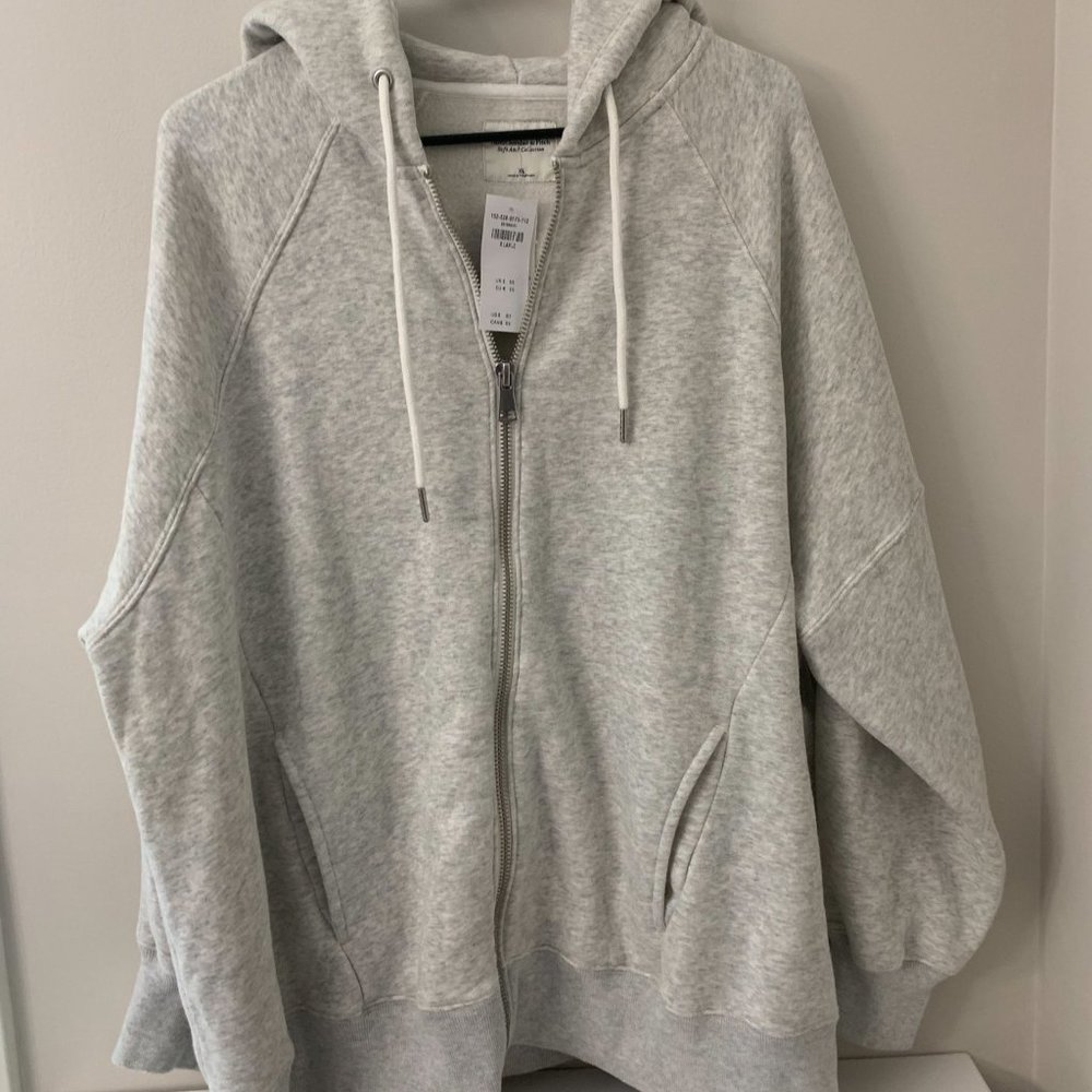NWT Sz XL Abercrombie Gray Zip Sweatshirt